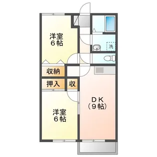 まるたかコーポE【2階】の間取り