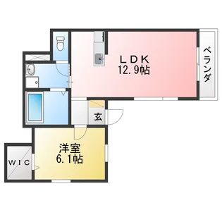 カーサファミリア【1階】の間取り