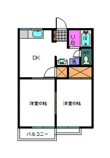 ストリーム八幡【2階】の間取り