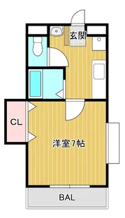 エスタシオン羽ノ浦【1階】の間取り