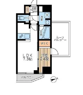 アジールコート西馬込II【1階】の間取り