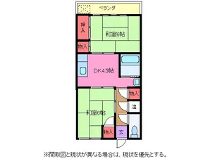 アールヒルズ取手【2階】の間取り