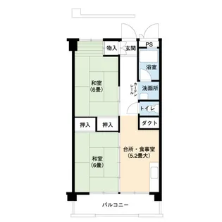 UR尾上【7階】の間取り