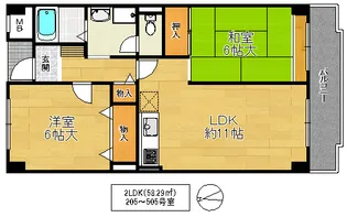 ハイツ・クレセント【3階】の間取り