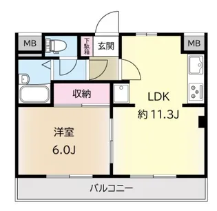 鷺沼セントラルハイツ【2階】の間取り
