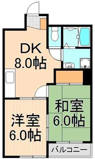 Silvalex Takenotsuka【2階】の間取り