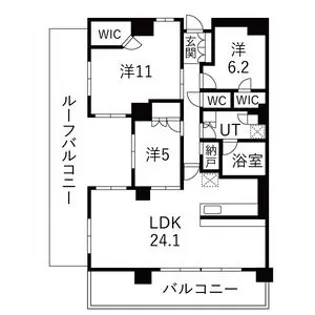 ジークレフ・ジオ神戸本山【1階】の間取り