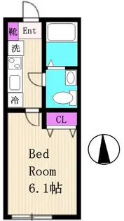 Oasis生田(オアシス生田)【1階】の間取り