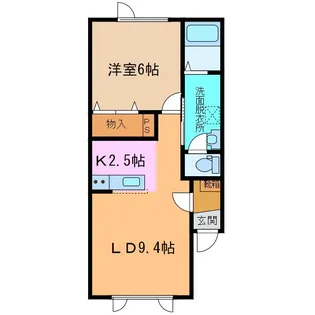 フェリジータI【2階】の間取り