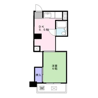 シャトレー西蒲田【3階】の間取り