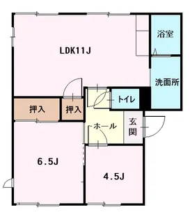 オレンジコーポB【1階】の間取り