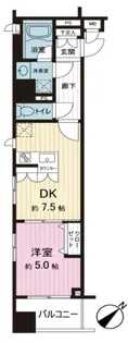 デュオ スカーラ東日本橋【11階】の間取り