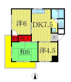 菊水コーポ【2階】の間取り