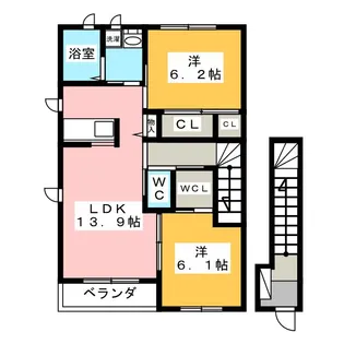 マーベラス・ヴィラ B【2階】の間取り