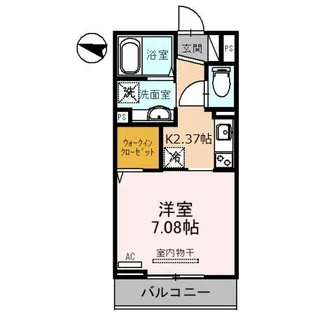 エヌワン・レジデンス南阿佐ヶ谷【2階】の間取り
