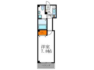 リュウエン西福【2階】の間取り