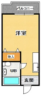 プルシャン山科【3階】の間取り