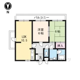 グランメール桜野【3階】の間取り