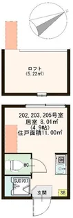 ハーモニーテラス志茂V【1階】の間取り