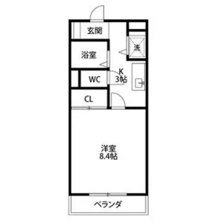 コスモベルテ【3階】の間取り