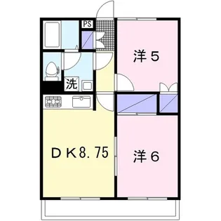 メゾン・フラヌール【2階】の間取り