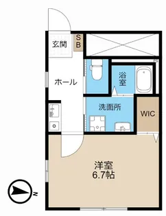 セゾン・ド・カナール大和田【1階】の間取り