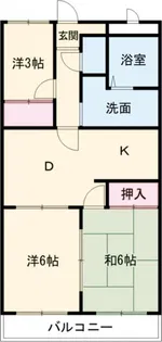 総業水戸第二ハイム【4階】の間取り