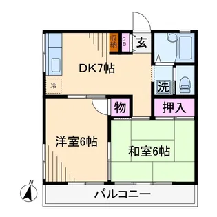 サン・レジデンス【2階】の間取り