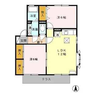Twin HouseA【1階】の間取り