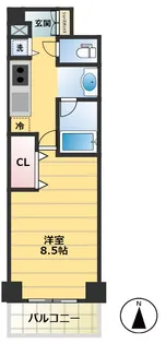 フローラル中葛西V【9階】の間取り
