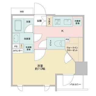CAVANA浅草【7階】の間取り