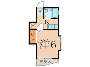 ハイツ上落合【1階】の間取り
