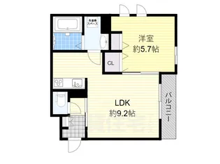 シャーメゾン池田旭丘WEST【3階】の間取り