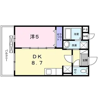 クレインズコート【3階】の間取り