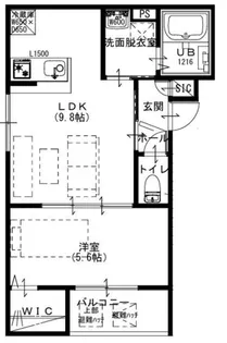 Raffine貝塚【1階】の間取り