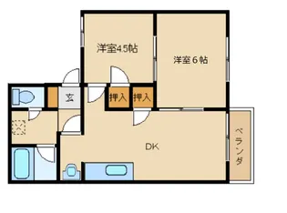 ホワイトヒルズ【1階】の間取り