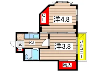 フジハイツ【3階】の間取り