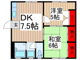 パルデンス冨川【2階】の間取り