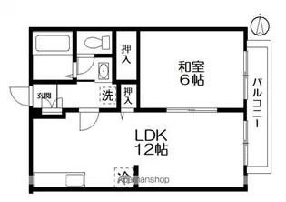 PEARサンビレッジ北中沢A【1階】の間取り