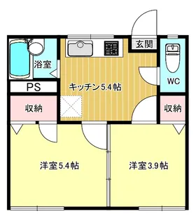 ゆうきハイツ【1階】の間取り