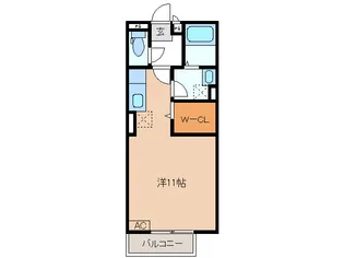 リビングタウンえどばし【2階】の間取り