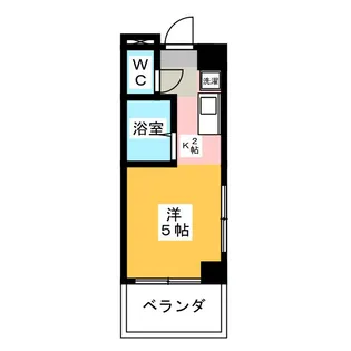 コーポコーエイ日ノ出II【1階】の間取り