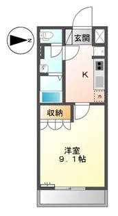 クリスタルビューI【2階】の間取り