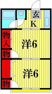 百和コーポ【2階】の間取り