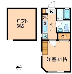 ビューメゾン横浜【1階】の間取り