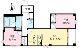 北品川テラス【2階】の間取り