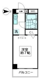 リアライズ鐘ヶ淵【5階】の間取り