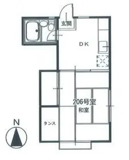 ホワイトビラ【2階】の間取り