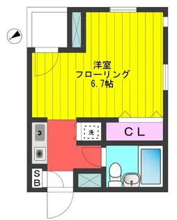 ジュネス洗足【1階】の間取り