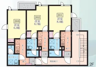 Lignum葛西【2階】の間取り